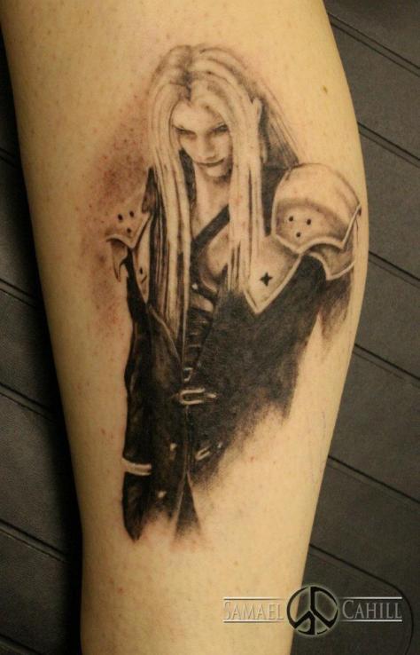 Sephiroth Final Fantasy tattoo